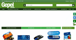 Desktop Screenshot of gepelpapelaria.com.br