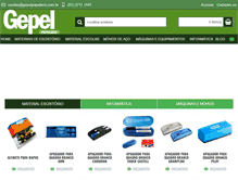 Tablet Screenshot of gepelpapelaria.com.br